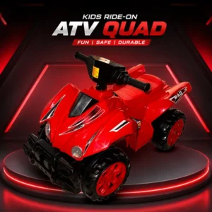 Kids Ride-On ATV Quad Bike – Fun, Safe & Durable Toy Car with Rugged Wheels, Working Headlights & Easy Steering