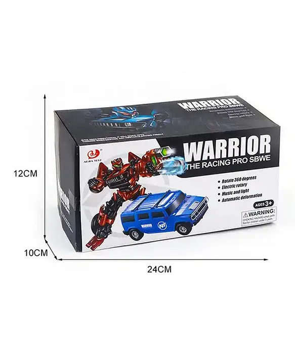 Transforming Robot Car Toy for Kids – 2-in-1 Blue Warrior Vehicle & Robot Action Toy - Image 2