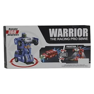 Transforming Robot Car Toy for Kids – 2-in-1 Blue Warrior Vehicle & Robot Action Toy