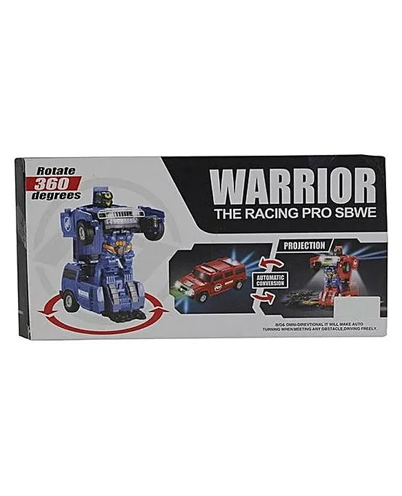 Transforming Robot Car Toy for Kids – 2-in-1 Blue Warrior Vehicle & Robot Action Toy
