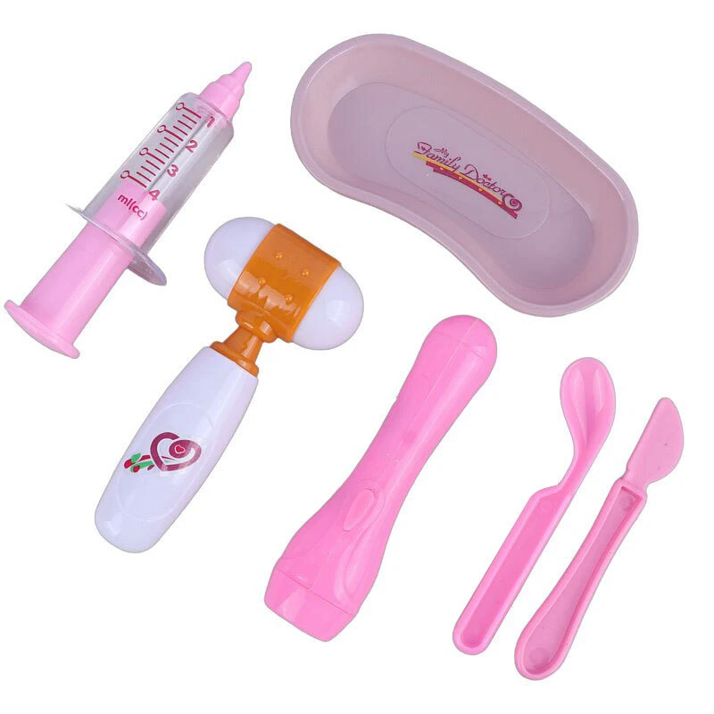 Kids Pretend Play Doctor Kit in Carry Case | Interactive Medical Playset with Stethoscope, Pulse Meter & Medical Tools for Toddlers (Pink) - Image 3