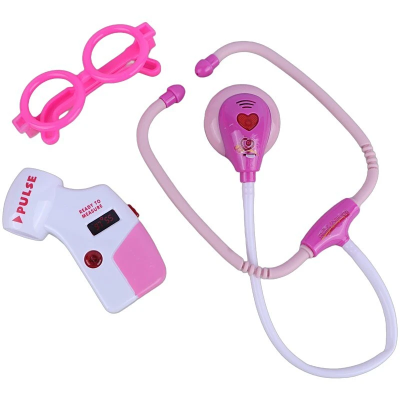 Kids Pretend Play Doctor Kit in Carry Case | Interactive Medical Playset with Stethoscope, Pulse Meter & Medical Tools for Toddlers (Pink) - Image 2