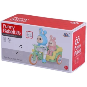 Funny Rabbit Interactive Musical Toy for Kids | Moving Rabbit Ride-On Toy with Music & Lights