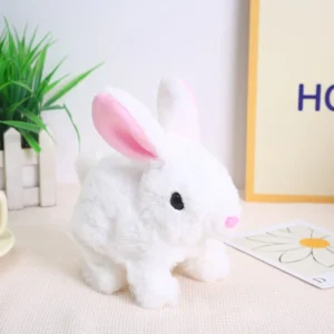 Interactive Plush Rabbit Toy with Sound & Moving Ears for Kids