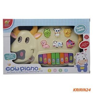 Cow Piano Musical Toy for Kids – Interactive Electronic Farm Animal Keyboard with Colorful Light & Music Modes (Age 3+)