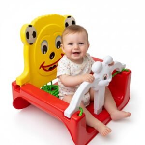 Baby Musical Swing Ride-On Rocking Chair for Kids | Cute Horse-Shaped Baby Swing Seat with Back Support