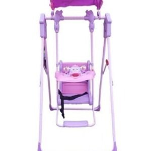 Baby Swing Jumper with Canopy | Infant Baby Swing Chair with Safety Belt, Footrest & Padded Seat | Kids Hanging Swing for Indoor Play