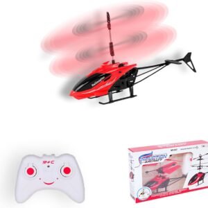Remote Control RC Helicopter Toy for Kids – Rechargeable Mini Radio Controlled Helicopter with LED Lights, 360° Flight & Easy Controls
