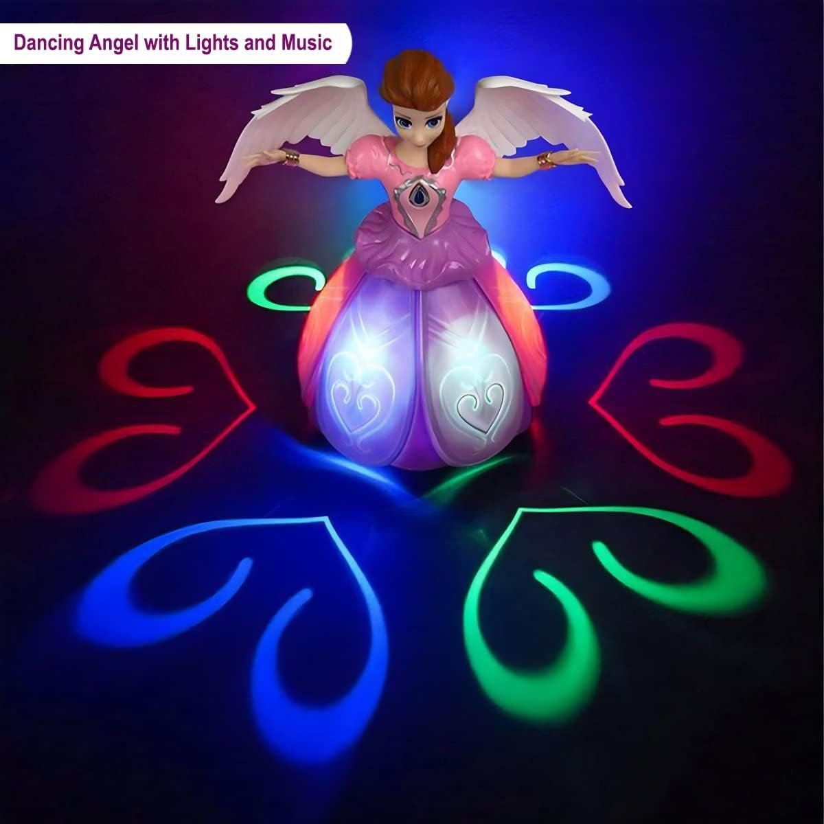 Magical Dancing Princess Toy – 360° Rotating Bump & Go Action with Flashing Lights & Music - Image 2