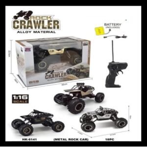 RC Rock Crawler Alloy Car 1:16 Scale | Remote Control Off-Road Climbing Buggy with Rechargeable Battery