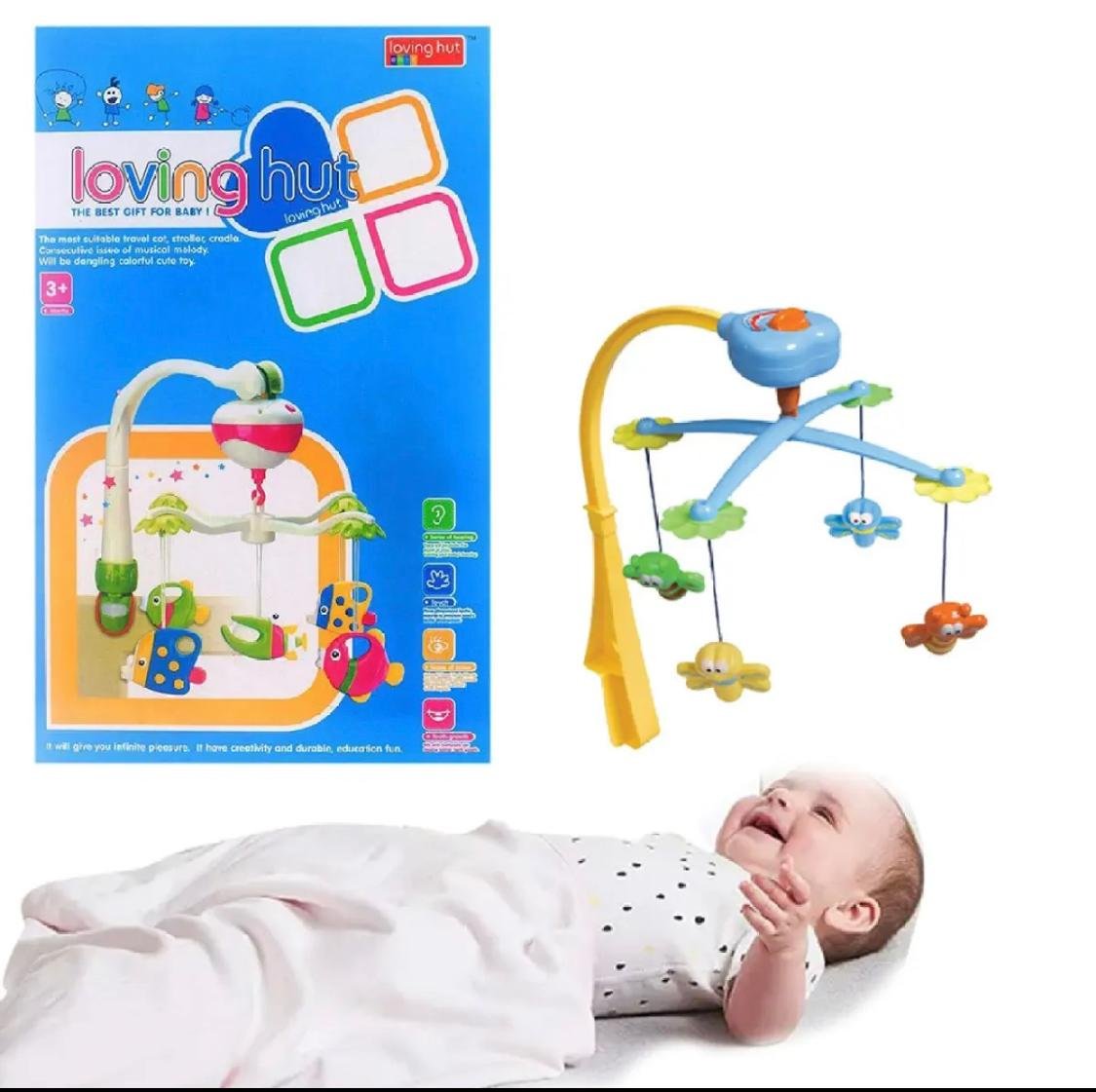 Loving Hut Musical Baby Crib Mobile – Hanging Cot Toy with Soothing Melodies & Rotating Colorful Vehicle Pendants for Strollers and Cradles - Image 5