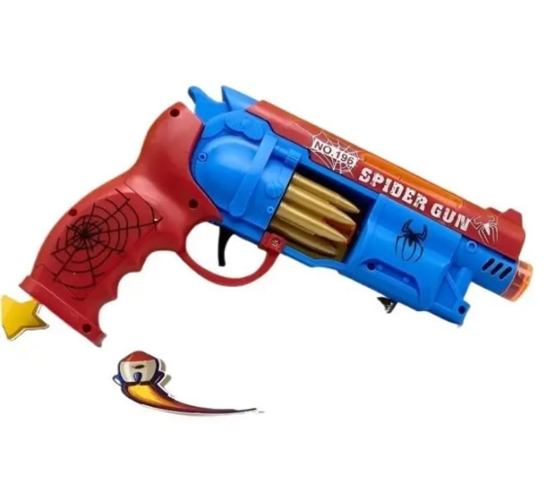 Spider Gun Kids Electric Toy Gun – Superhero Theme Action Toy with Sound, Flashing Lights, & Safe Play Design