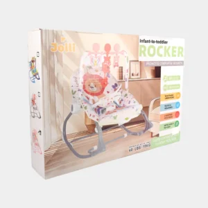 Jolli Infant-to-Toddler Rocker – Convertible Baby Bouncer Seat with Soothing Vibrations, Music, Melodies & Detachable Toy Bar (Up to 40 LBS / 18 KG)