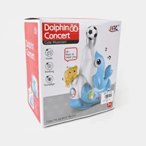 Dolphin Concert Cute Musician Musical Toy for Kids | Interactive Bump & Go Dolphin Toy with Music & Lights