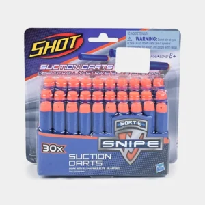 SHOT Suction Darts 30 Pack – Soft Foam Suction Cup Darts for Kids, Compatible with N-Strike Elite Blasters, Safe Indoor & Outdoor Shooting Toy