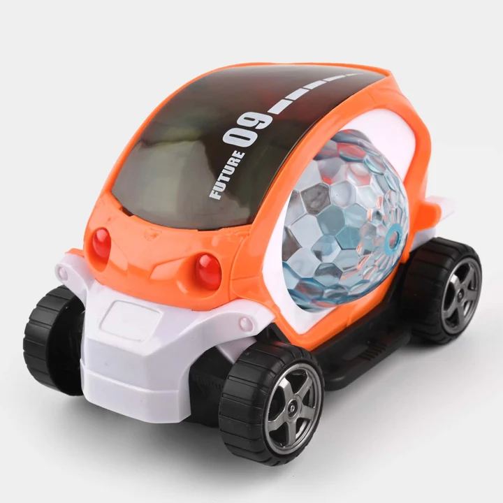 09 Future Omni-Directional Stunt Car Toy for Kids | Automatic Obstacle Avoiding LED Light-Up Musical Car