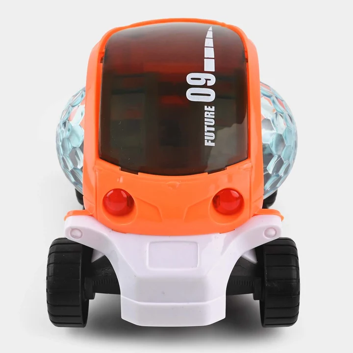 09 Future Omni-Directional Stunt Car Toy for Kids | Automatic Obstacle Avoiding LED Light-Up Musical Car - Image 3