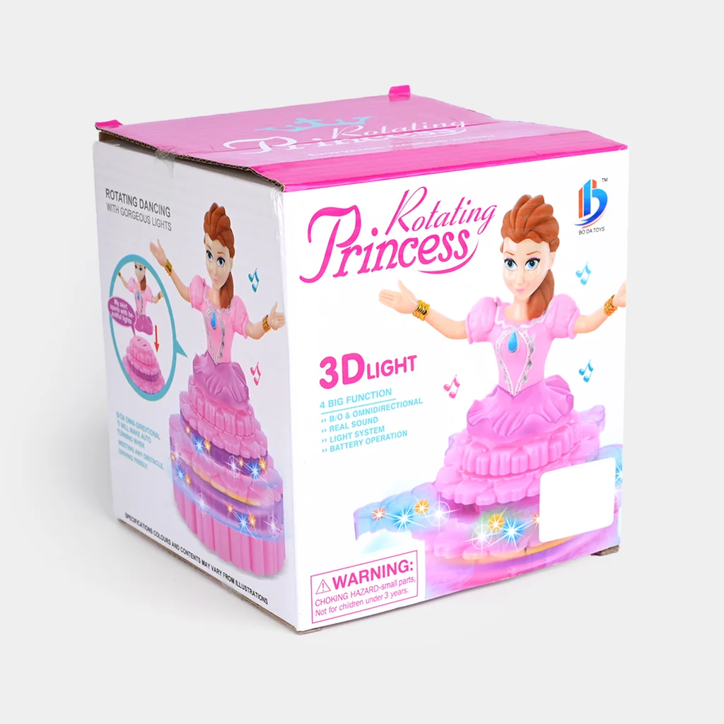 Dancing Doll Toy for Girls | 360° Rotating Dancing Princess Doll with Colorful LED Lights & Music | Automatic Spinning Kids Toy - Image 2