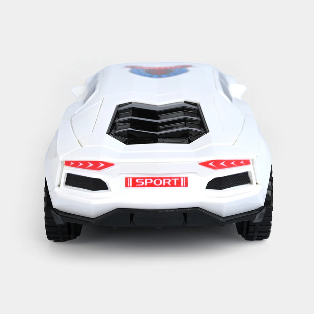 Battery Operated Super Car Toy for Kids – 360° Rotating Racing Car with Colorful LED Lights, 3D Projection Lights, Music & Openable Doors | Ages 3+ - Image 3