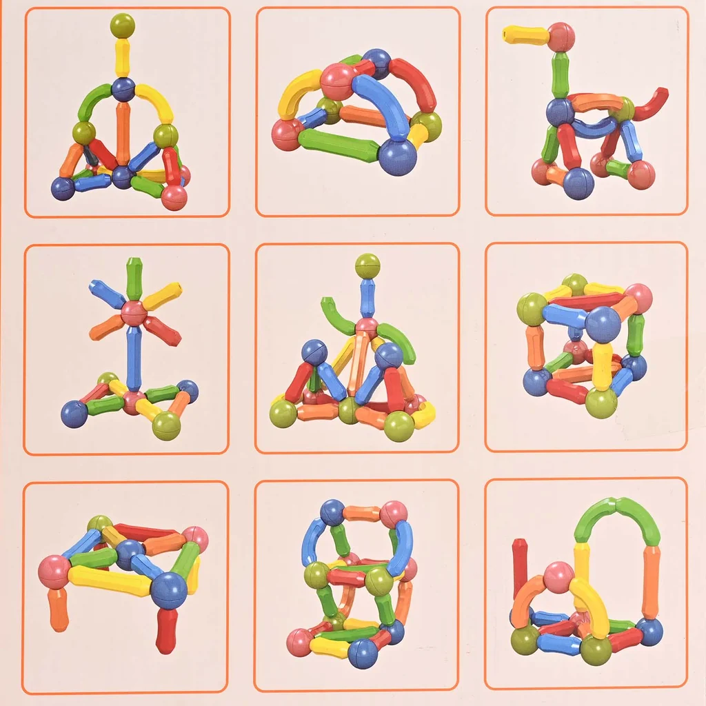 36 PCS Magnetic Building Blocks STEM Learning Toy for Kids - Image 3