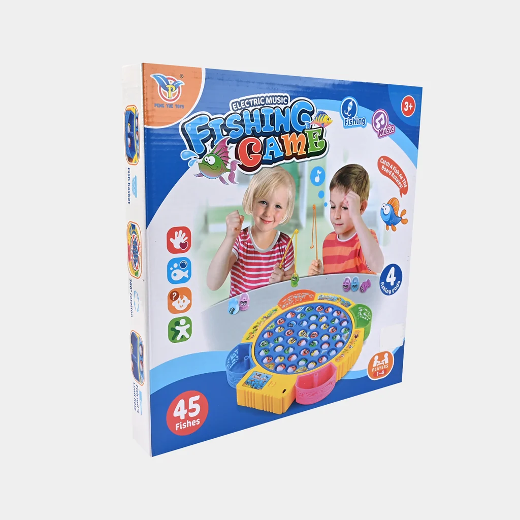 Electric Music Fishing Game Toy – Rotating Board with 45 Fishes, 4 Fishing Rods & Multiplayer Interactive Fun - Image 3