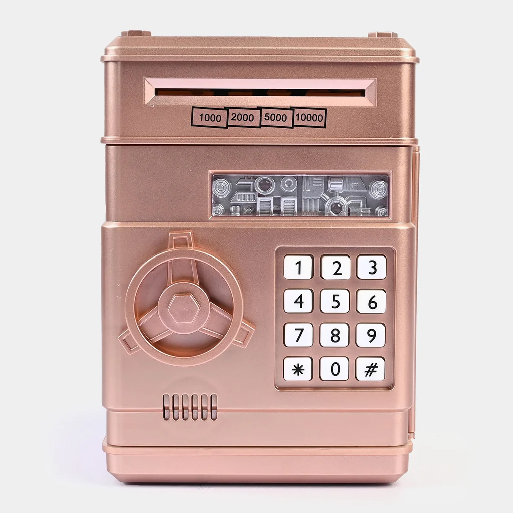 Kids Electronic Password Money Bank | Digital Safe Box ATM Piggy Bank with Auto Bill Insertion, Password Lock & Sound Effects - Image 4