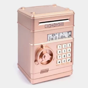 Kids Electronic Password Money Bank | Digital Safe Box ATM Piggy Bank with Auto Bill Insertion, Password Lock & Sound Effects