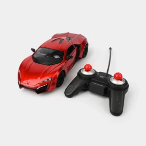 Bonzer Sports Car Toy 1:16 Scale | Red Toy Car with Rechargeable Battery & Charger for Kids 6+