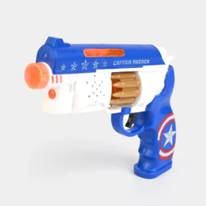 Captain America Kids Electric Toy Gun – Superhero Action Toy with Sound, Flashing Lights, & Safe Play Design