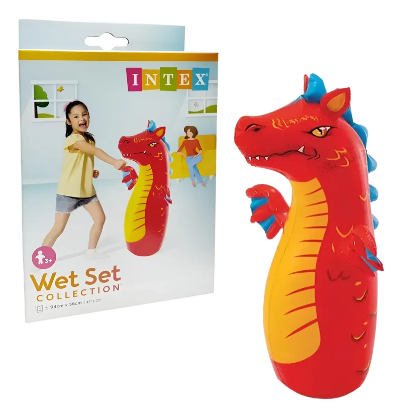 Intex Wet Set Dragon Inflatable Pool Toy 94cm – Red Dragon Swimming Float for Kids, Pool & Water Play Toy, Ages 3+