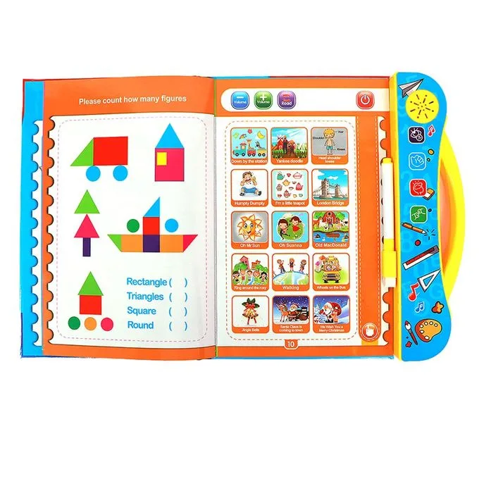 Intelligence Book & Study Book Set – Electronic Interactive Phonetic Learning Sound Book with English Alphabet, Numbers, Rhymes & Writing Pen - Image 3