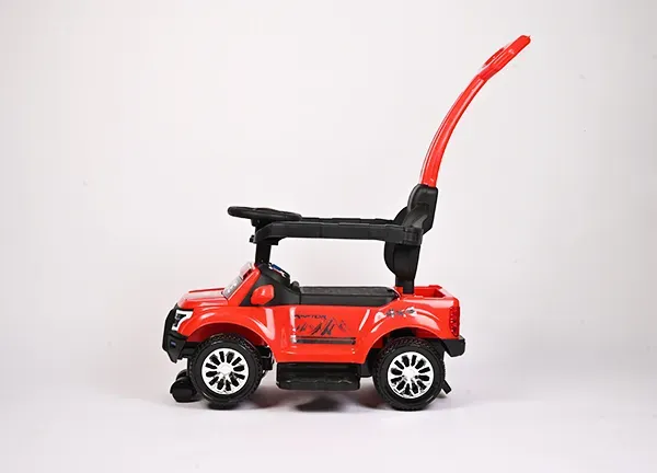 Kids Police Car Push Ride-On Toy with Steering Wheel, Parent Push Handle, Comfortable Seat & Realistic Police Design - Image 3