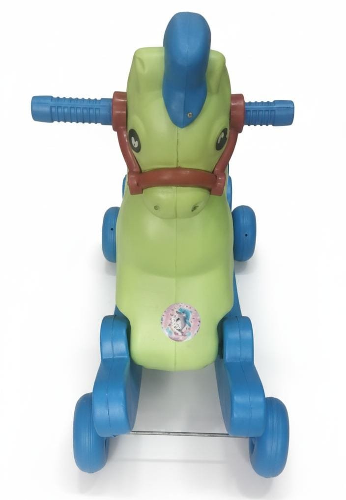 Kids Rocking Horse with Wheels | 2-in-1 Baby Ride-On Rocking Horse Toy for Toddlers - Image 3