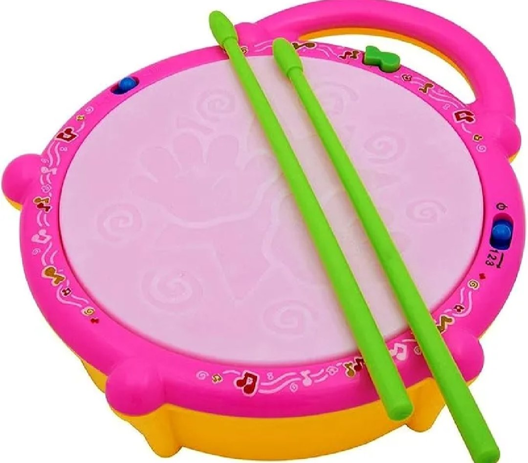 Musical Flash Drum Toy for Kids – Interactive Electronic Drum Kit with Colorful LED Lights, Rhythm Songs, and Drumsticks (Age 3+) - Image 3