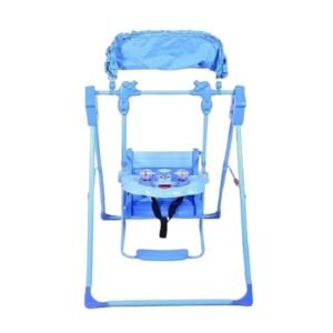 Baby Swing Jumper with Canopy | Infant Baby Swing Chair with Safety Belt, Footrest & Activity Tray | Kids Hanging Swing for Indoor Play