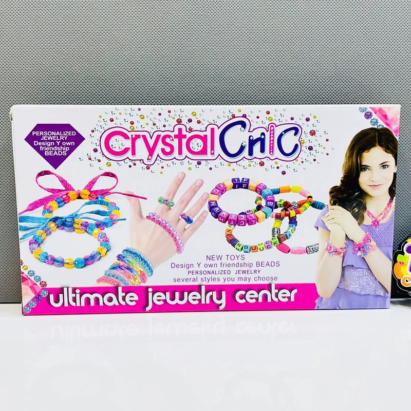Crystal Chic Ultimate Jewelry Center – DIY Friendship Beads and Personalized Jewelry Making Kit with Assorted Colorful Beads for Kids - Image 3