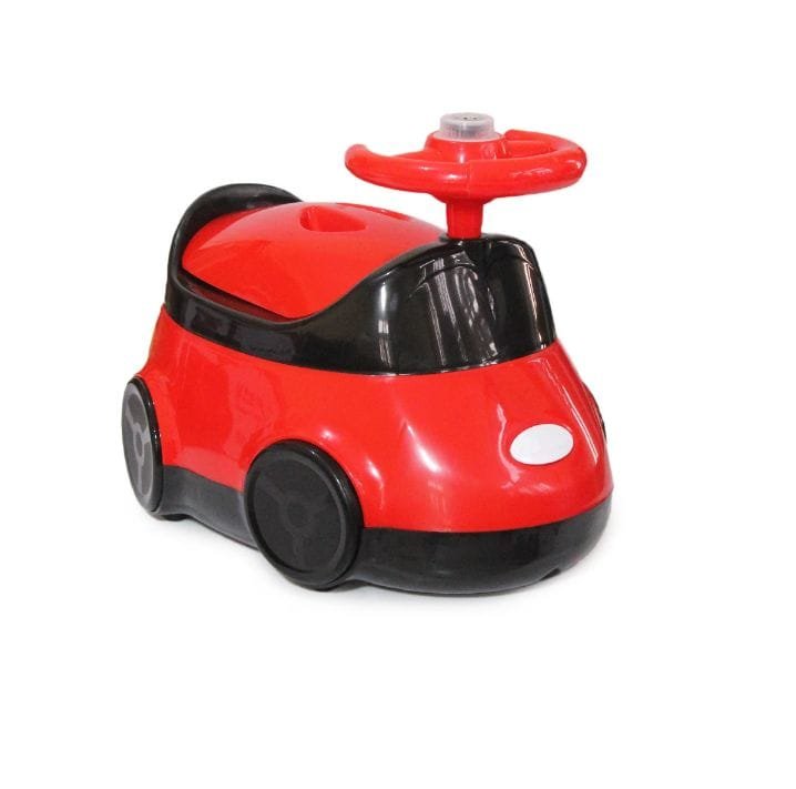 Car Style Baby Potty Training Chair & Toilet Seat with Sound & Light | Interactive Toddler Potty Trainer with Removable Steering Wheel & Tray