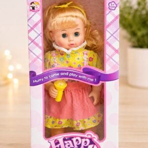 Happy Girl Series Fashion Doll with Sound & Light Effects – Interactive Educational Toy