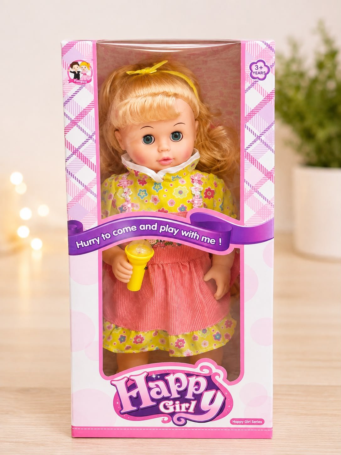 Happy Girl Series Fashion Doll with Sound & Light Effects – Interactive Educational Toy