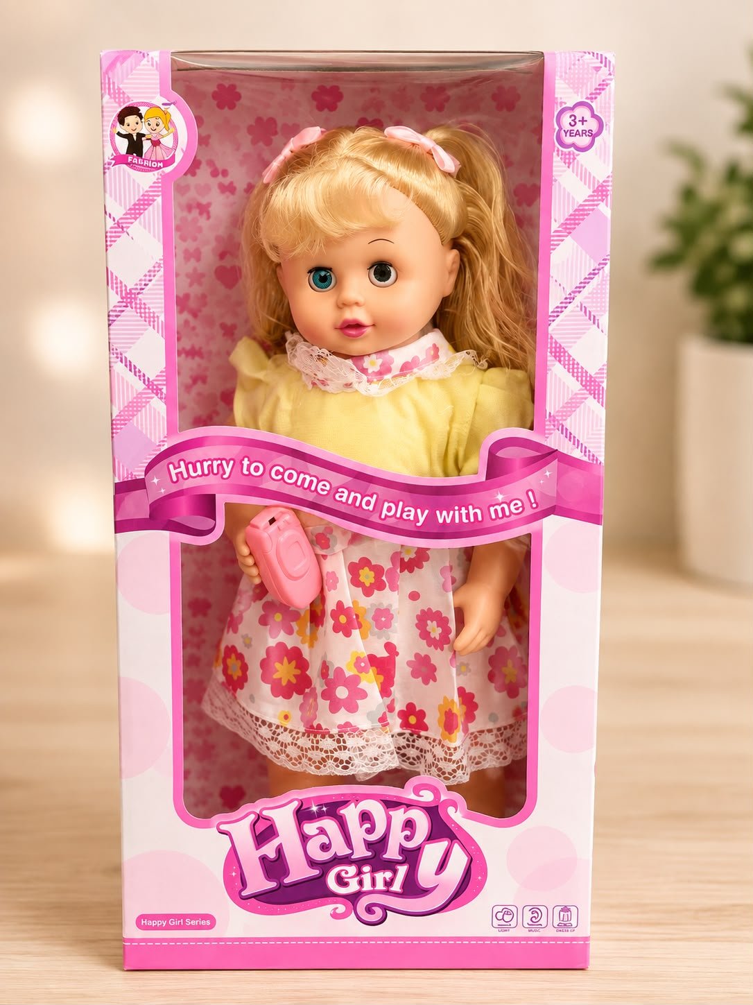 Happy Girl Series Fashion Doll with Sound & Light Effects – Interactive Educational Toy - Image 2