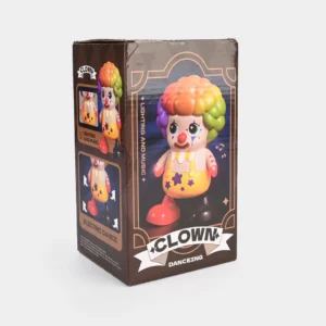 Dancing Clown Toy for Kids – Electric Walking & Dancing Clown with Colorful Lights, Music, Interactive Moving Toy for Boys & Girls