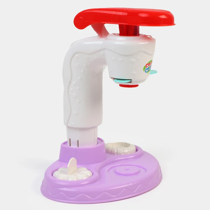 Color Clay DIY Ice Cream Party Play Set | Creative 6-Color Dough Ice Cream Maker Machine & Tool Kit for Kids (Ages 3+) - Image 3