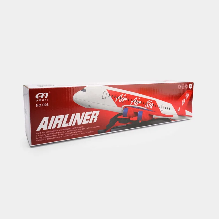 Airliner Passenger Plane Toy for Kids | Realistic Pull-Back Aircraft Toy with Detailed Airplane Design
