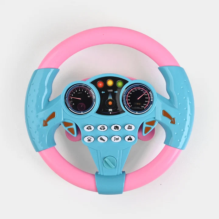 Multifunctional Steering Wheel Toy for Kids – Interactive Driving Simulator with Lights, Realistic Vehicle Sounds, and Music (Age 3+) - Image 2