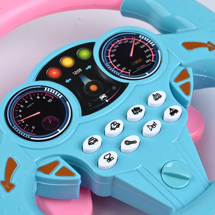 Multifunctional Steering Wheel Toy for Kids – Interactive Driving Simulator with Lights, Realistic Vehicle Sounds, and Music (Age 3+) - Image 3