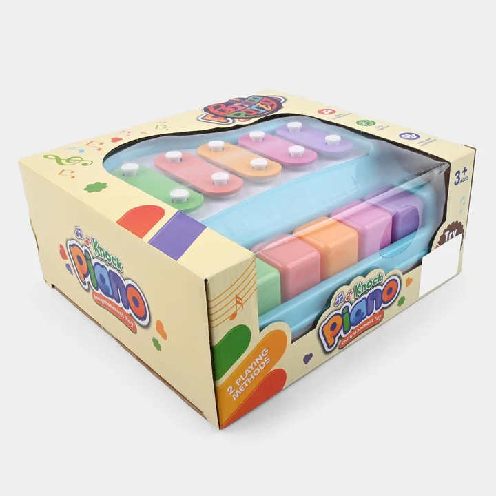 2-in-1 Knock Piano & Xylophone Enlightenment Toy – Musical Learning Instrument with Percussion & Piano Playing Modes - Image 2