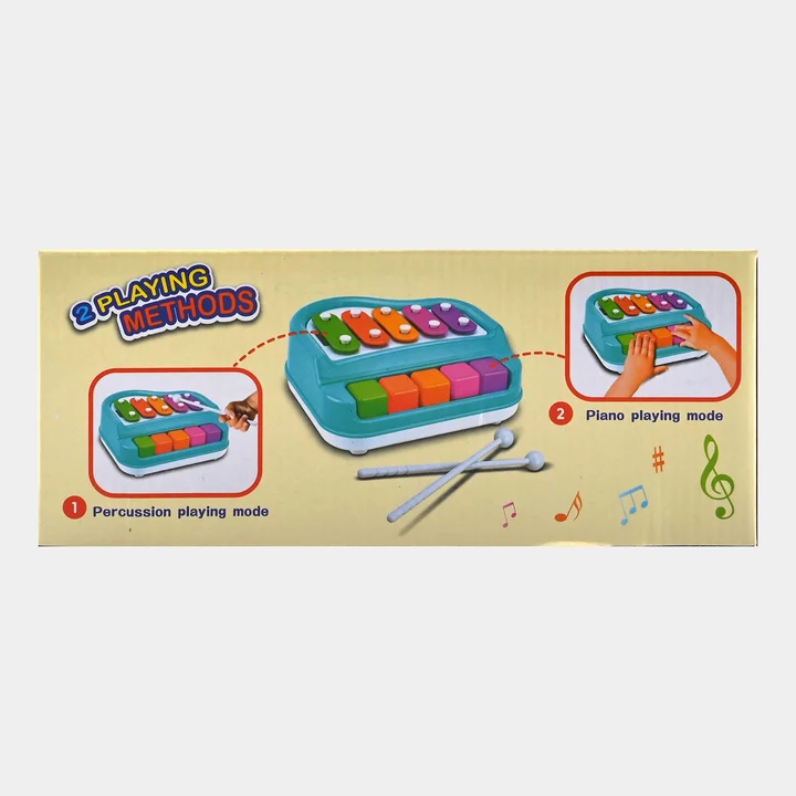 2-in-1 Knock Piano & Xylophone Enlightenment Toy – Musical Learning Instrument with Percussion & Piano Playing Modes - Image 3