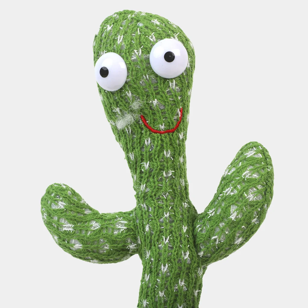 Dancing Cactus Toy – Electronic Talking & Mimicking Plush Cactus with 120 Songs, 360° Rotation - Image 3
