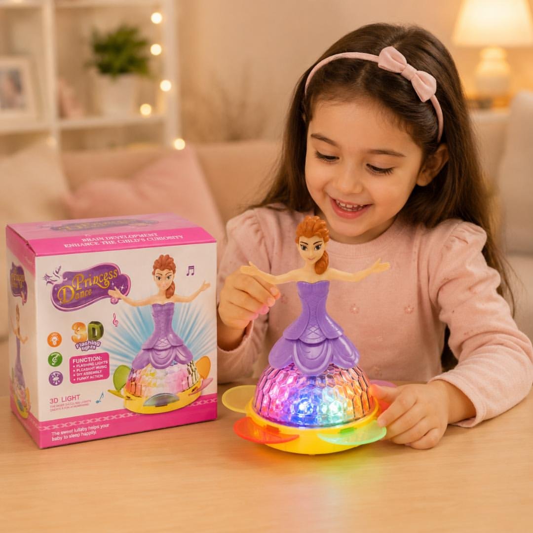Princess Dance Toy – Magical Spinning Fun with 3D Flashing Lights & Music - Image 2